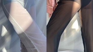Moda dünyasının yeni trendi: Transparan pantolon!